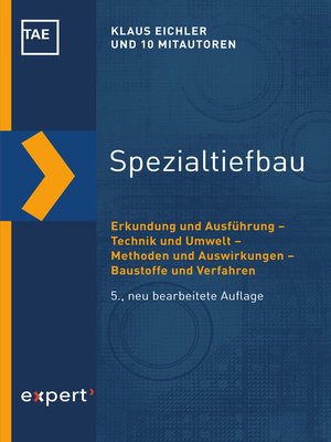 cover image of Spezialtiefbau